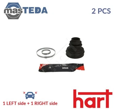 402 770 CV JOINT BOOT KIT PAIR TRANSMISSION SIDED FRONT RIGHT HART 2PCS NEW - Image 1 of 4