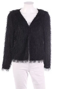 Ohne Label Strickjacke Cardigan Fransen D 38 schwarz - Bild 1 von 4