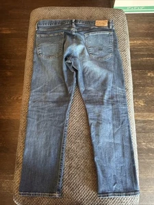 Polo Ralph Lauren Jeans Mens 36x30 Blue Denim Hampton Relaxed Straight Nice! - Picture 1 of 11