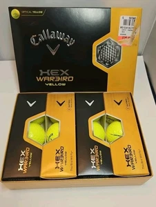 Callaway Hex Warbird Golf Balls, Yellow Set Of 12 Golf Balls ~ New In Box - Picture 1 of 3