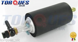 Walbro GSL392 255 LPH - Inline Fuel Pump- Barbed 12mm Input /8mm Output In Black - Picture 1 of 1