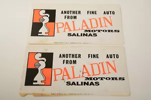 Paladin Motors Salinas (B4R) Dealership Frame Insert (JSF6) License Plate Advert - Picture 1 of 5