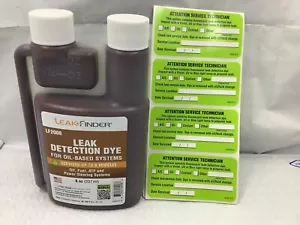 Tracerline LF2008 Leak Finder Leak Detection Dye For Oil Fuel ATF 8 Oz Bottle - Foto 1 di 3