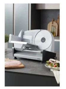New EGL Electric Food Meat Slicer 13mm Adjustable Cutting Stainless Steel Blade