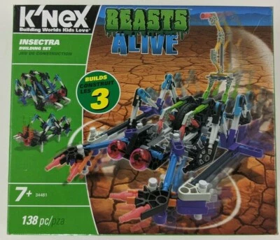 Insectra K'NEX Beasts Alive Building Set NEW Sealed 34481 Complete 138 Pieces - Image 1 of 4