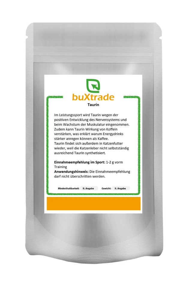 Taurin | 100% reines Pulver | Angebot | Aminosäure | Buxtrade - Bild 1 von 1