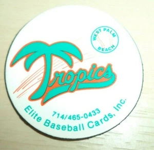 Imán de béisbol vintage de ligas senior West Palm Beach Tropics - Imagen 1 de 3