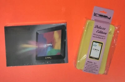 NEW Linsay 7 Inch Kids Tablet + Yellow Silicone Case bundle. 64GB, Android 13 - Image 1 of 2