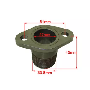 Exhaust Adaptor Flange For Honda GX390 Go Kart Mini Bike - Picture 1 of 6