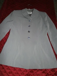 KASPER A.S.L. SIZE 4 PETITE SKIRT AND BLAZER 2 PIECE OUTFIT GREY - Bild 1 von 5