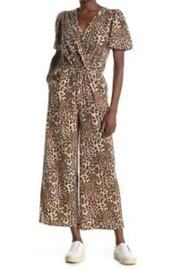 19 COOPER Animal Leopardenmuster weich flauschig Fleece Hose Overall S 4/6 Nordstrom - Bild 1 von 2