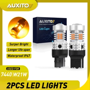 CANBUS Anti Hyper Flash LED Rear Turn Signal Light 7440 for Honda Accord Civic - Picture 1 of 8