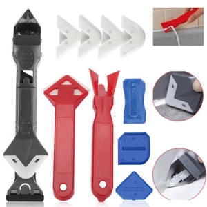 Silicone Caulking Tools-3 in 1 Sealant Finishing Tool Grout Remove Scraper Set U - Picture 1 of 11