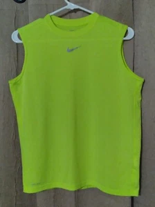 Youth Boys' Nike Dri-Fit Size Extra Large XL Tank Top Sleeveless Shirt Neon - Picture 1 of 9