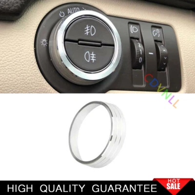 Interruptor de botón de control de interruptor de faros de aluminio plateado para Chevrolet Cruze 2010-15 Foto 1 de 4