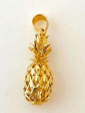 14K Solid Yellow Gold 3D Pineapple Pendant 2.1 gr. Width: 8 mm L: 22 mm C294-40