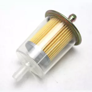Tubo Filtro Carburante Benzina In Linea Moto Universale 8mm 3/8'' Sporco Quad Bici - Foto 1 di 10
