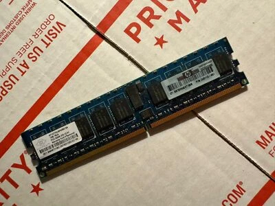 Nanya 1GB 1Rx4 PC2-3200R-333-12-H1 NT1GT72U4PA0BV-5A Memory RAM Stick For HP PC - Image 1 of 2