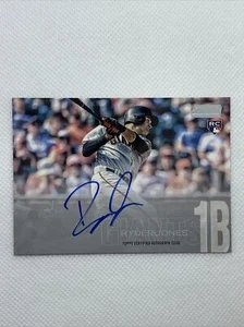 2018 Stadium Club Ryder Jones AUTO Rookie RC San Francisco Giants SCA-RJ - Picture 1 of 3