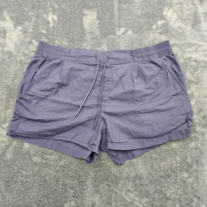 columbia norgate shorts Womens XL Blue drawstring 4" inseam pull on lightweight - Picture 1 of 14