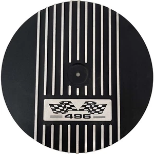 Big Block Chevy 496 - 13" Round Air Cleaner Kit - Black - Ansen USA - Picture 1 of 5