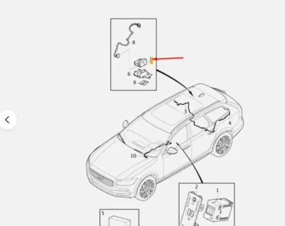 New Genuine Volvo S60 V90 S90 XC90 XC60 2019> Adapter for Tablet Holder 31470346 - Image 1 of 4