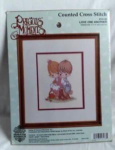 1994 Vintage Precious Moments Cross Stitch Kit Love One Another By Gloria & Pat - Picture 1 of 8
