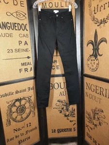 H&M Damen Jeans schwarz Skinny Leg High Waist Größe 2  - Bild 1 von 6