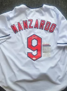 Kyle Manzardo Cleveland Guardians Signed Custom Style White Jersey JSA - Picture 1 of 2