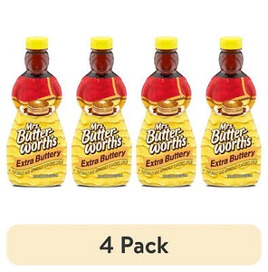 (4 pack) Mrs. Butterworth's Extra Buttery Pancake Syrup, 24 fl. oz. - Picture 1 of 10