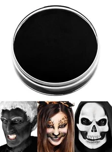 Creme Make-up schwarz - Hochwertige Schminke für Halloween, Theater, LARP & - Bild 1 von 4