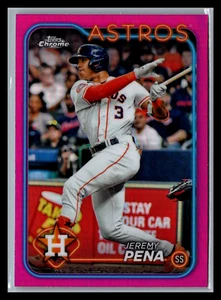 2024 Topps cromo - #244 Jeremy Peña refractor rosa - Imagen 1 de 2