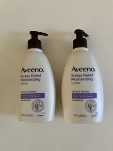 Aveeno Feuchtigkeitslotion Stressabbau 12 fl oz 354 ml Lavendelduft - Bild 1 von 3