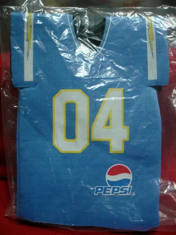 NFL Football Chargers Pepsi Bottle Jersey Cover Cooler Keep Drinks Cold Koozie Cover