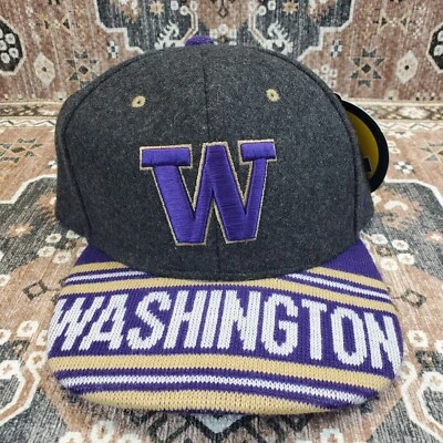 Washington Huskies UW Wool Adjustable Hat Zephyr NWT NCAA Cap - Image 1 of 4