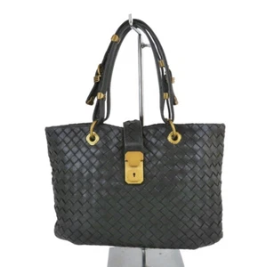Authentic BOTTEGA VENETA Made in Italy Black Intrecciato Leather Hand Bag - Picture 1 of 19