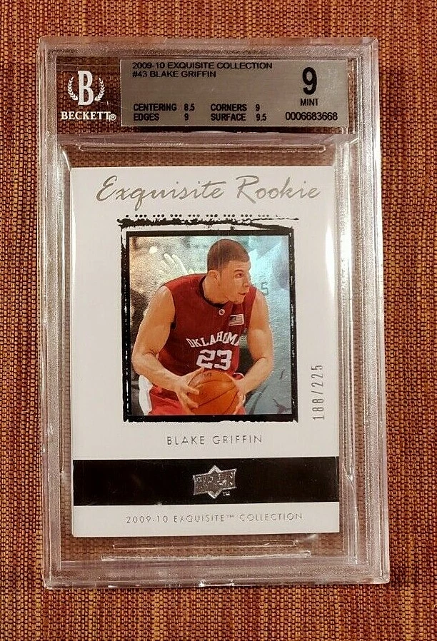 Баскетбольная карточка 2009 Exqufine Collection No43 Blake Griffin Clippers BGS 9 RC - Изображение 1 из 2