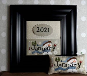 When I Think Of January With Button~Puntini Puntini - Picture 1 of 1