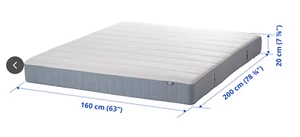 IKEA Matratze 160x200 NEUZUSTAND - Bild 1 von 1