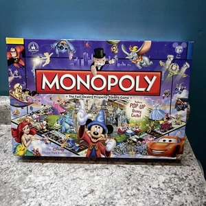 Monopoly Disney Theme Park Edition III Pop-Up Castle Game 2010 Edition Complete - Picture 1 of 8