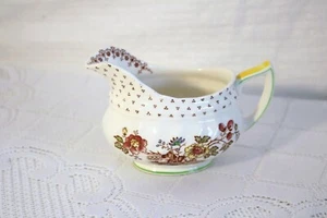 ROYAL DOULTON GRANTHAM D5477 ENGLAND Flowers Dots 8 oz 3 3/4"h Creamer - Picture 1 of 6