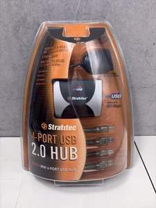 Stratitec 4-Port USB 2.0 Hub with Bonus Mini Hub – New Sealed – Vintage 2002 - Picture 1 of 3