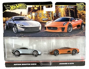 Hot Wheels Aston Martin DB10 Jaguar CX75 2 Pack Spectre 007 Bond 1:64 Modellauto - Bild 1 von 16