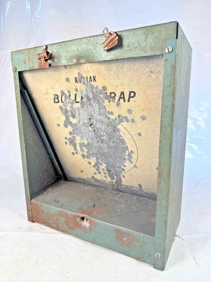 VINTAGE KODIAK Portable BULLET TRAP .22 Caliber Heavy Steel w/ Carry Handle - Image 1 of 4