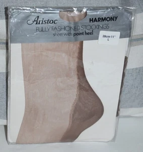 VINTAGE ARISTOC FULLY FASHIONED SEAMED STOCKINGS Foot SIZE 11in Long LEG Length - Picture 1 of 2