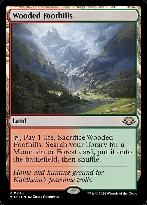 MTG - WOODED FOOTHILLS - Modern Horizons 3 (R) - Image 1 of 1