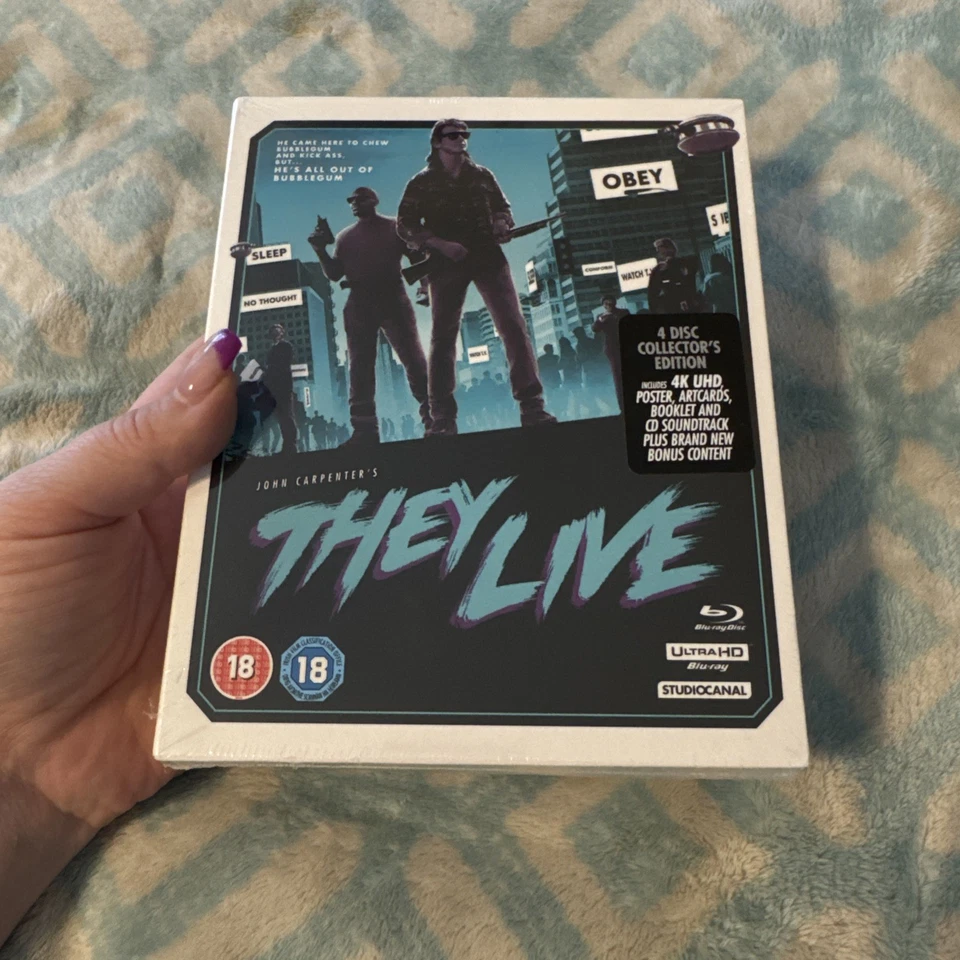 They Live 4k Ultra HD Blu-ray Collectors Edition UK IMPORT