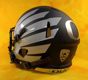 Super custom Oregon Ducks fullsize Riddell speed XL football helmet black - Picture 1 of 9