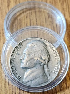 Vintage 1955D Jefferson Nickel Rare Error Filled Mint Mark - Picture 1 of 2