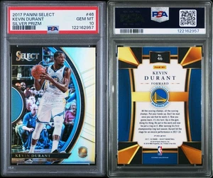 KEVIN DURANT 2017-18 PANINI SELECT SILVER PRIZM #46 PSA 10 GEM MINT - Picture 1 of 1